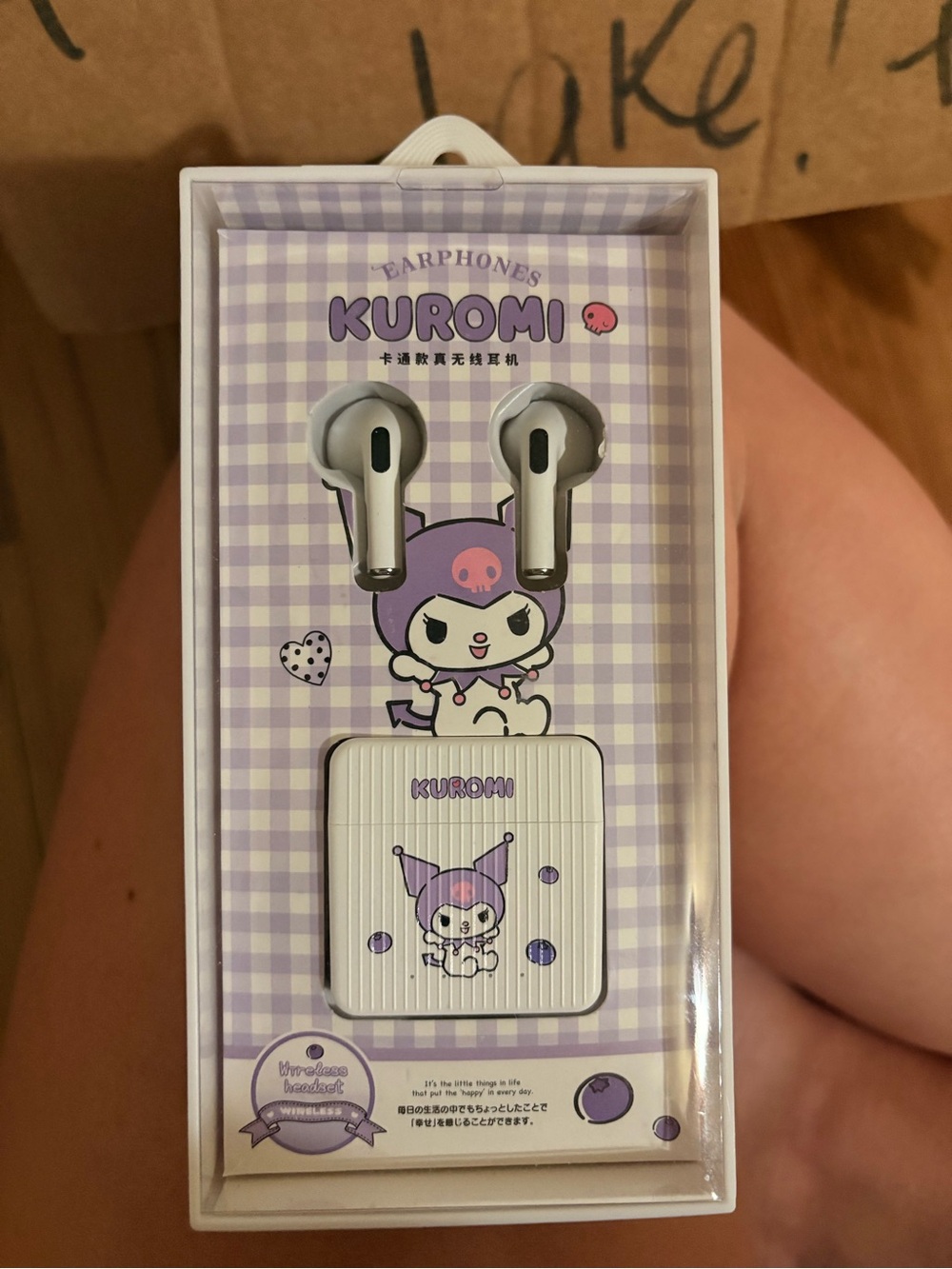 Sanrio Kuromi Wireless Headset - White & Black